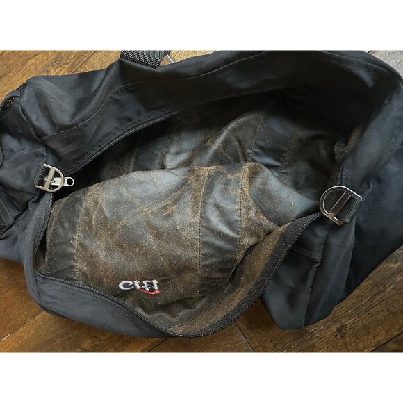 Citi Bank Citigroup Banker Finance Bro Gym duffel Bag Black Lands End tote - Picture 5 of 6